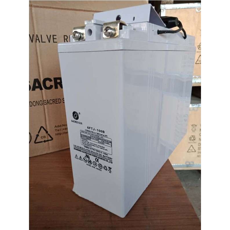 圣阳 狭长型蓄电池 12V100AH 6FTJ-100B 通信电源免维护胶体电池