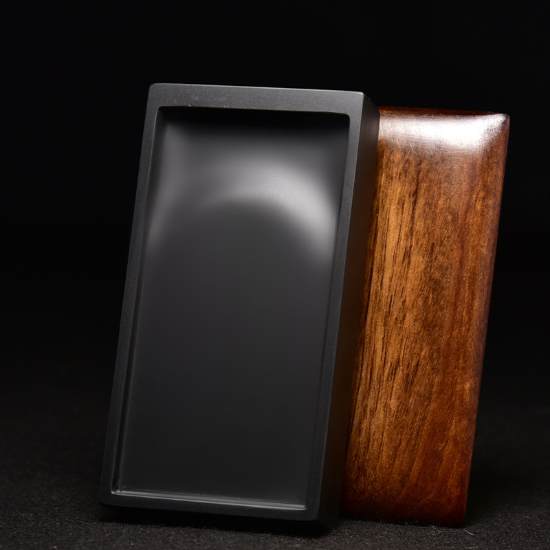 国家非物质文化遗产歙砚砚台/长方素池砚/天然原石手工砚台实用文