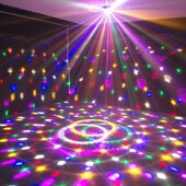 ktv闪光灯旋转七彩灯水晶魔球酒吧灯跳舞灯镭射灯蹦迪灯舞台灯光