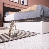 猫咪床底挡板防止宠物钻围栏缝隙防进亚克力进床下挡板封沙发神器