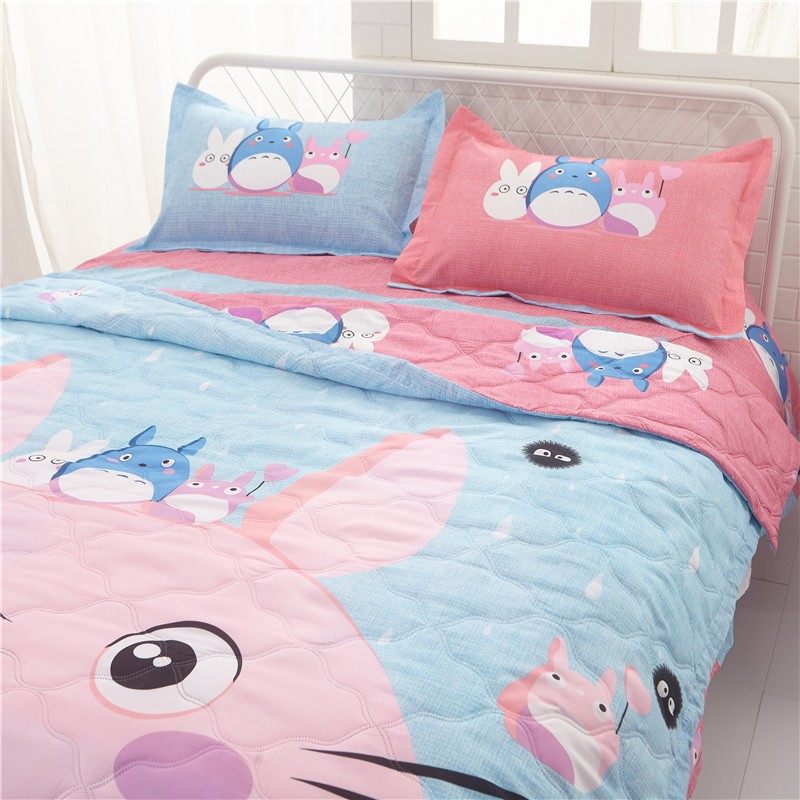 卡通童趣全棉纯棉夏被床单式四件套小清新儿童可水洗夏凉被空调被,床上用品,化纤被,淘宝优惠券,粉丝福利购,淘宝优惠卷