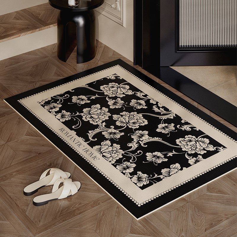 利娅法式皮革入户地垫进门脚垫玄关门口地毯子防滑可擦洗2024新款,居家布艺,入户地垫,淘宝优惠券,粉丝福利购,淘宝优惠卷