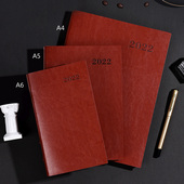 2022年日程本笔记本A5效率手册每周日男记事本便携日历计划本定制