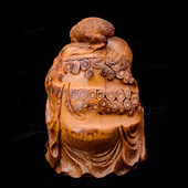 竹雕张念超本工老竹根雕刘海戏金蟾摆件根雕工艺品送礼文玩收藏