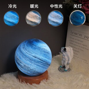 深蓝气泡宇宙星球灯星空灯夜空浪漫梦幻银河行星氛围灯小夜灯礼物
