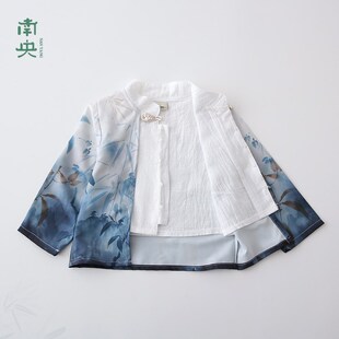 汉服男童国风套装春秋款新中式童装夏季儿童唐装古风亲子演出服装