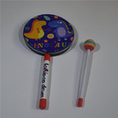 儿童打击乐器手鼓手拍鼓棒棒糖鼓奥尔夫乐器幼儿园婴幼儿音乐教具