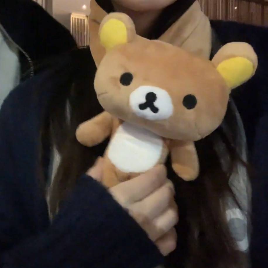 小熊卡通立体围巾围巾新款2025女学生立体加厚圣诞礼物送女友