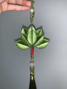 现货成品去晦气柚子叶缠花挂件书签摆件古风胸针车挂配饰成品