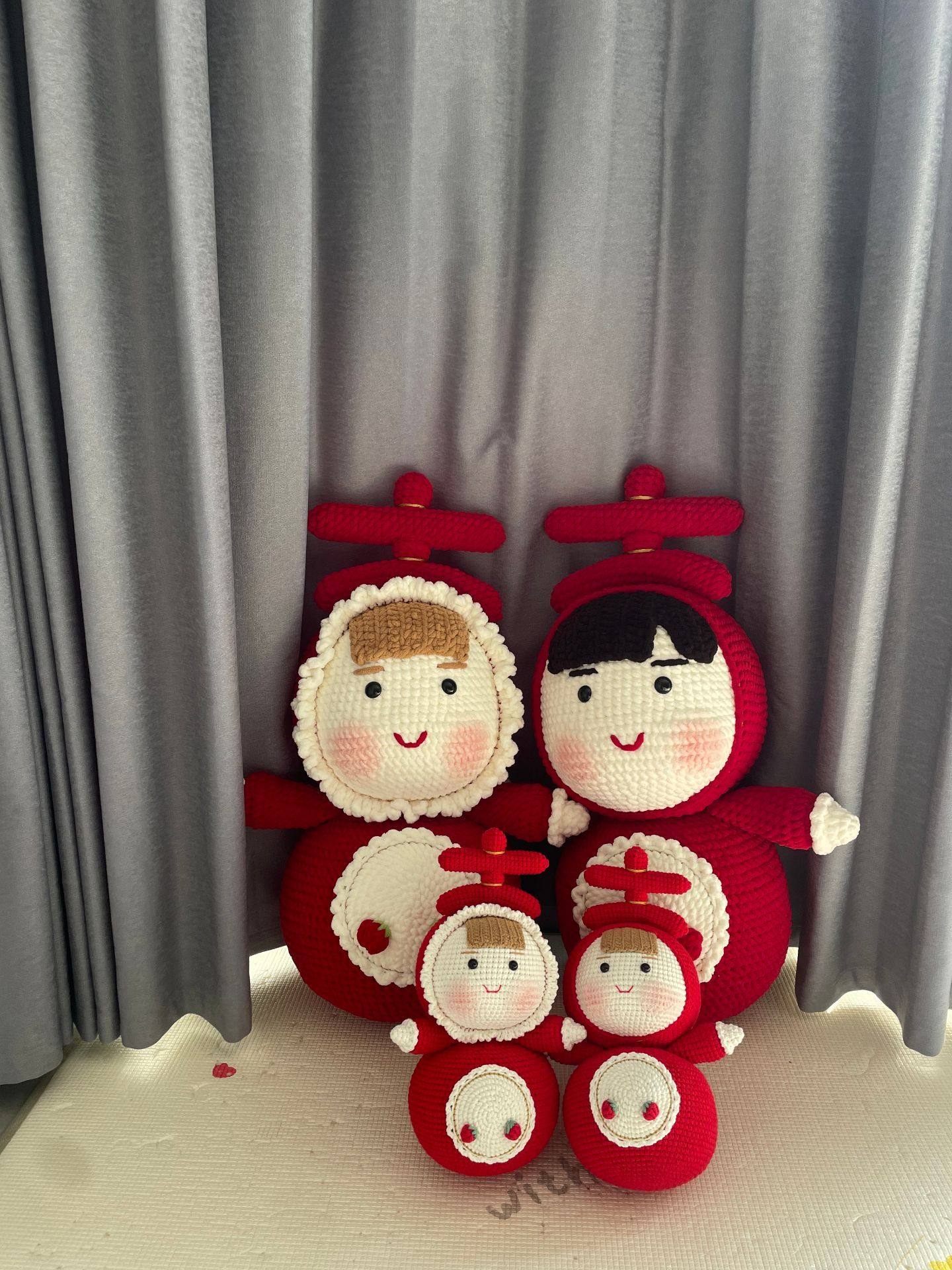 结婚摆件手工diy钩针编织材料包新款玩偶压床娃娃2025可爱摆件