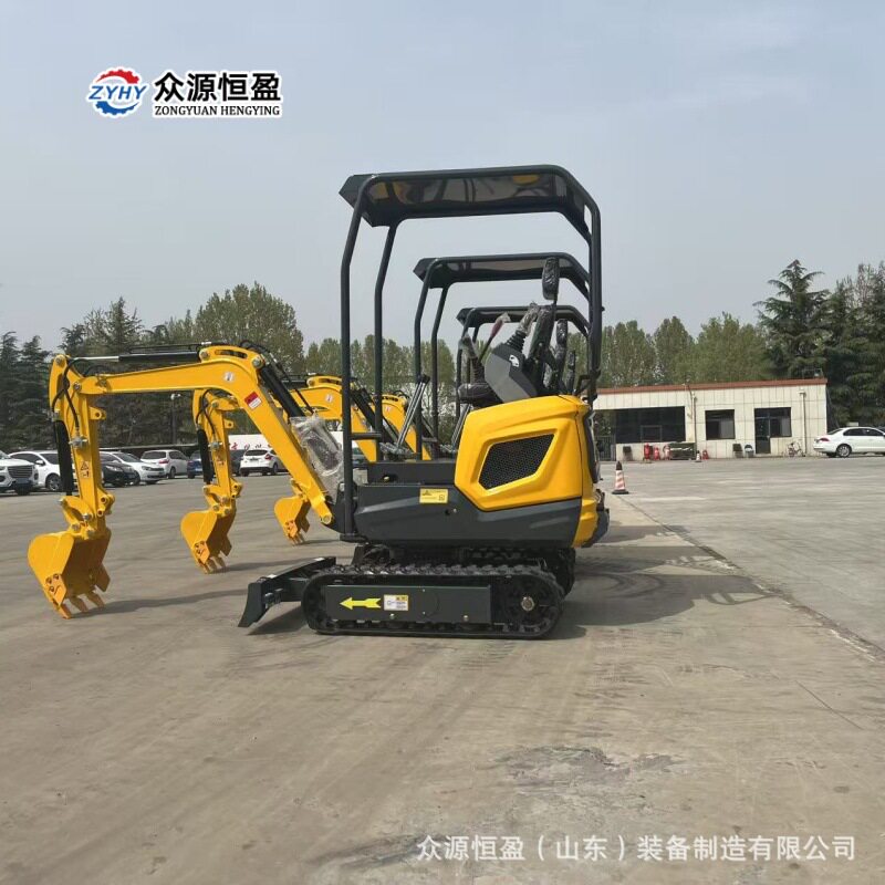 小型挖机  众源液压履带挖掘机微型果园12型1.2吨农用工程挖土机
