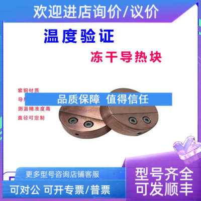 议价ZPGD 冻干机温度验证 热电偶探头适配紫铜导热块在线灭菌