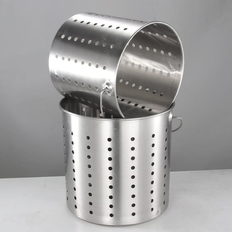 不锈钢消毒桶漏桶油炸桶沥水桶过虑器手提桶多功能 不锈钢漏桶