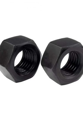 8.8级黑色细牙六角螺母M40M42M45M48M56M60M72M80x1.5x2x3x4mm