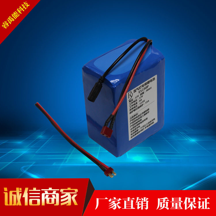 12v30AH地震测试仪锂电池 地震预警仪锂电池 12v非标锂电池