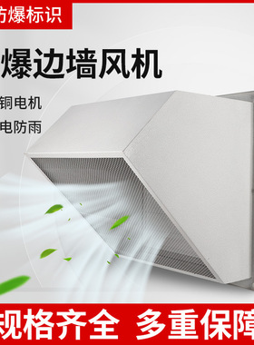 BDWEX方形壁式轴流风机SEF边墙防爆风机 工业排烟风机 防雨罩