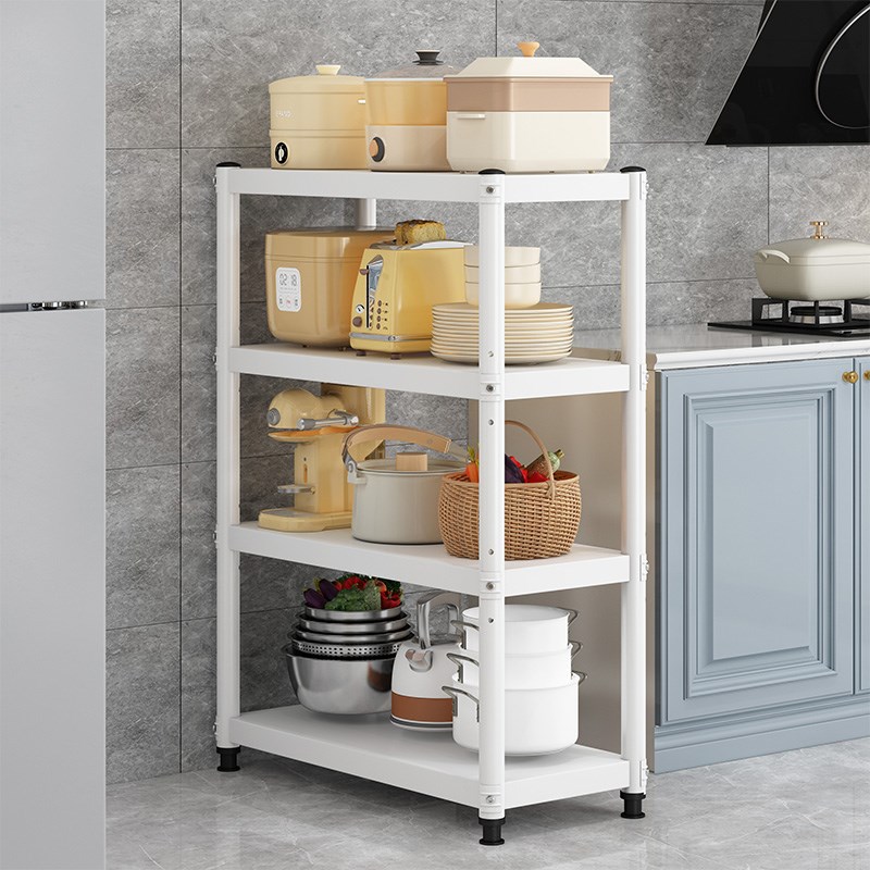 白色烤漆厨房夹缝收纳架落地家用多层窄缝隙置物架冰箱橱柜搁锅架