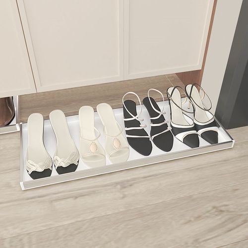 家用鞋柜底改造托盘万向轮收纳整理橱柜底踢脚抽屉环保耐用滚轮盘