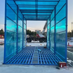 高压冲洗洗轮机滚轴自动洗轮机车辆清洗机 奥莱工地滚轴洗轮机