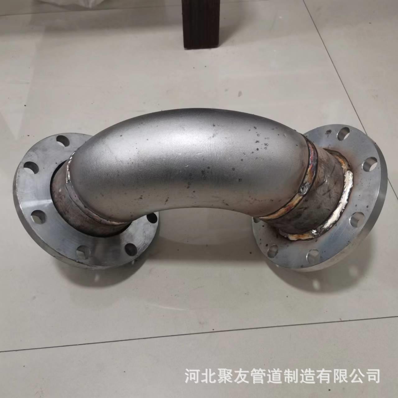 不锈钢316弯头焊接法兰组合件 碳钢Q235B管冲压热90度无缝直变径