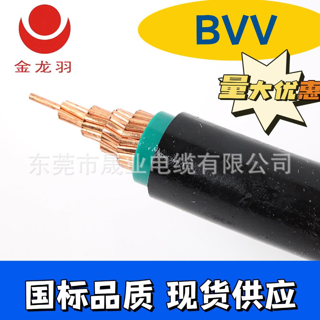 金龙羽BVV1*185无氧铜电线电缆聚氯乙烯双层护套电源线