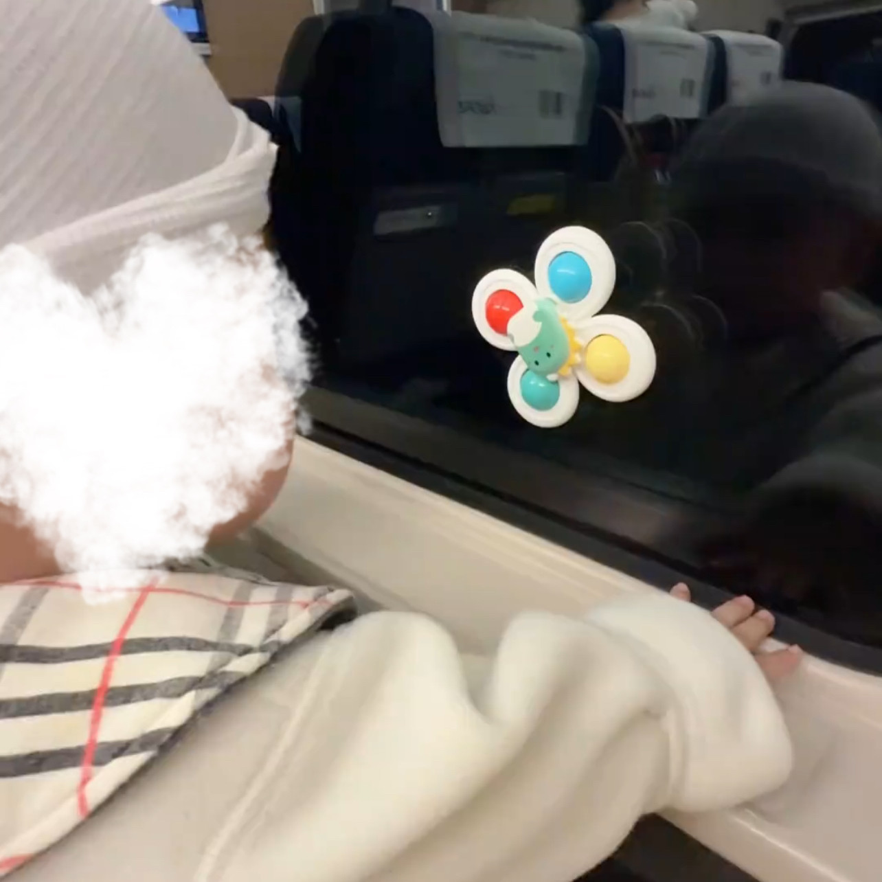 吸盘转转乐安抚可旋转趣味卡通玩具挂件推车床铃摇铃车载风铃挂饰