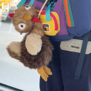 丑萌睡觉抱枕陪睡娃娃儿童新款礼物火鸡毛绒玩具可爱玩偶公仔