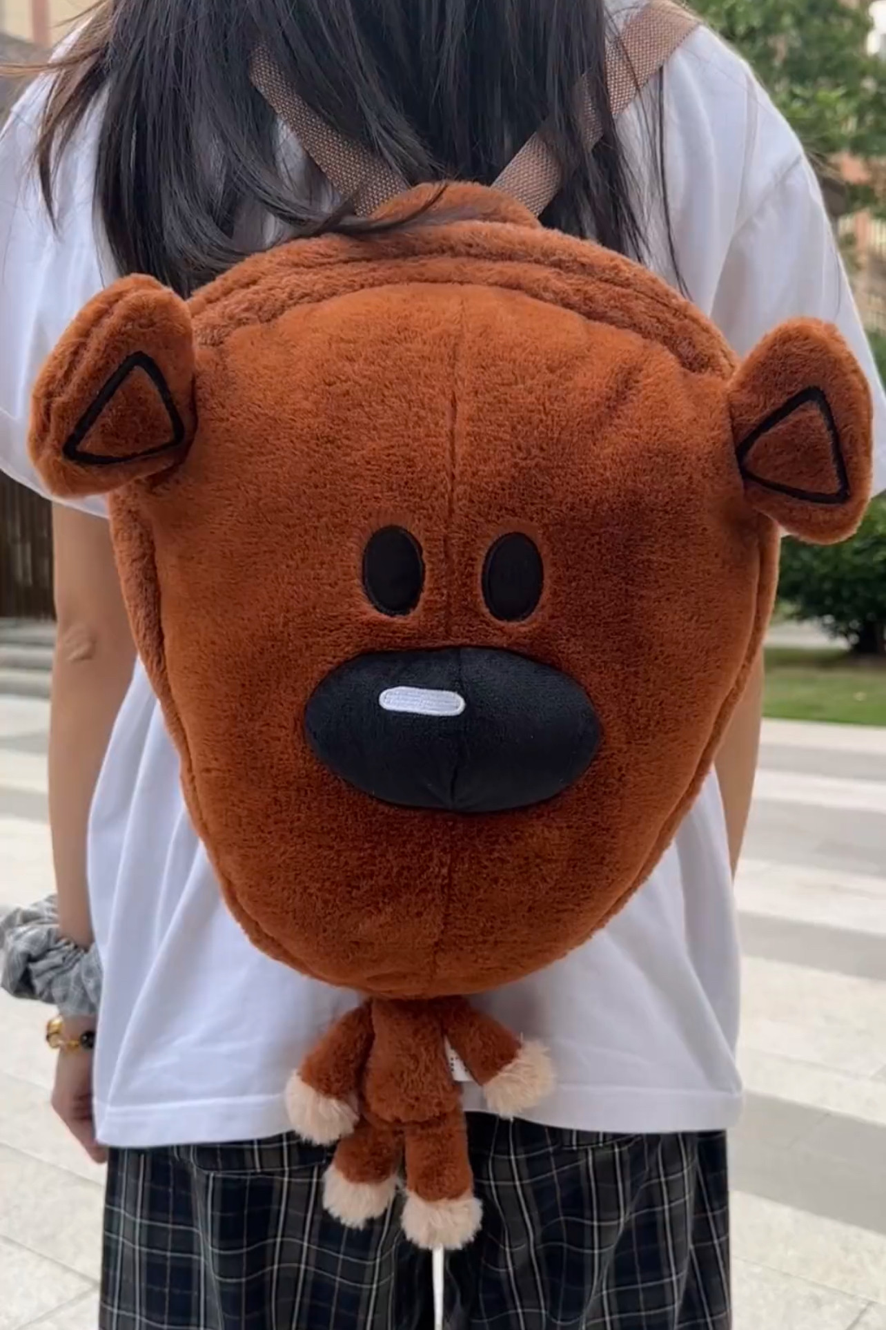 背包毛绒玩具泰迪熊可爱公仔趣味棕色2026电视剧同款送女友礼物