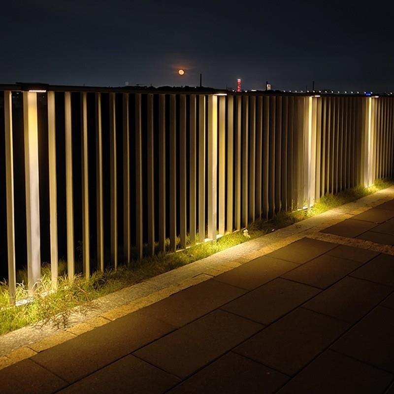 LE防水护栏别墅灯围栏无品牌/围墙灯装饰氛D围栏杆免安太阳能阳台