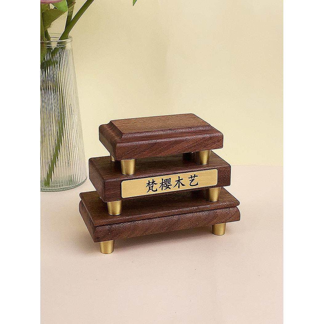 黑胡桃木底座实木工艺品花瓶托佛像摆台鱼缸中式摆件木制品增高台,家居饰品,装饰摆件,淘宝优惠券,粉丝福利购,淘宝优惠卷