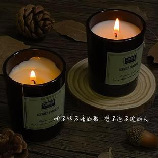 桂花香薰蜡烛安神助眠家用室内女生卧室淡香小众高级香氛无烟蜡烛