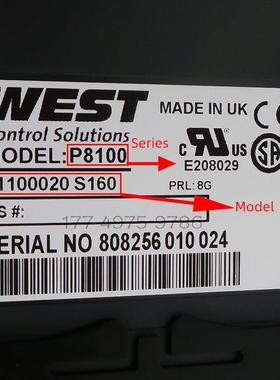 原装正品West温控器P8100系列英国温控器数字显示智能21100020