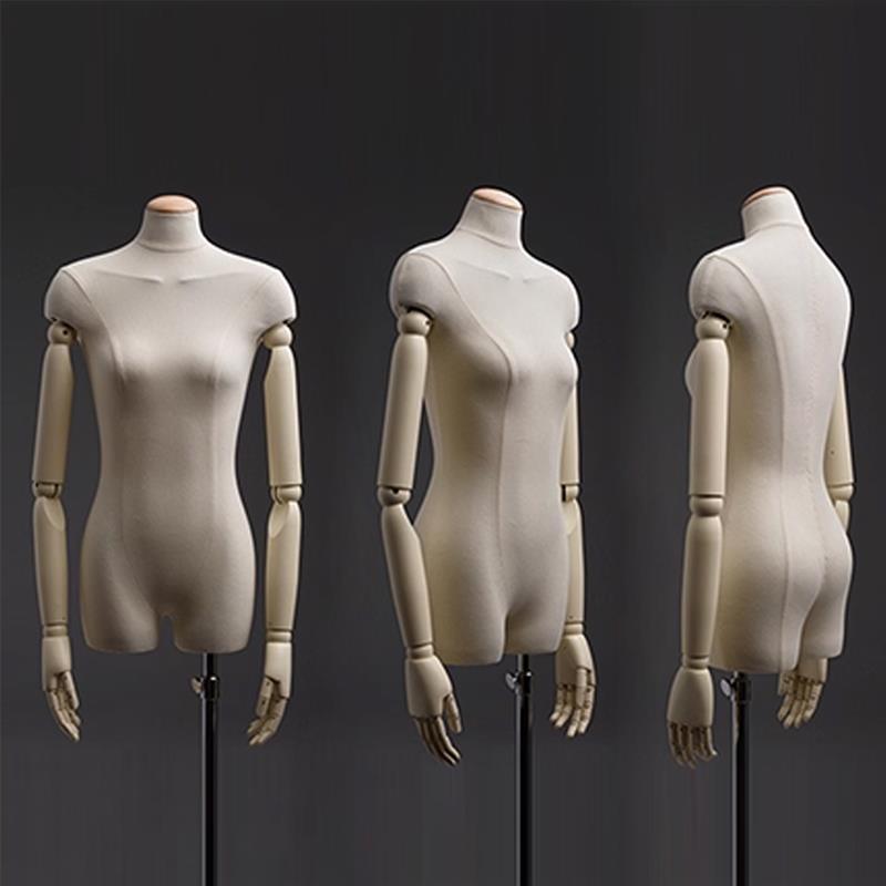 服装店高档扁身模特展示架女装半全身假人偶人体模型橱窗陈列道具