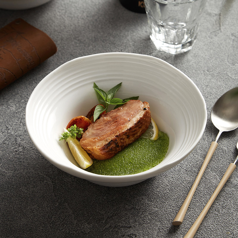 德化陶瓷餐具碗家用2025新款高颜值汤碗高档高级感高端面碗沙拉碗