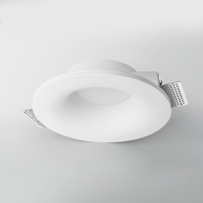 西点7CM超薄石膏灯筒灯嵌入式无边框侘寂中古风客厅预埋LED射灯