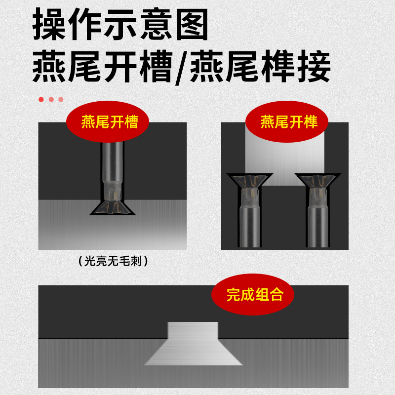 直柄燕尾槽铣刀45/60度钨钢16 20 25 30 50焊接YG8镶合金燕尾刀
