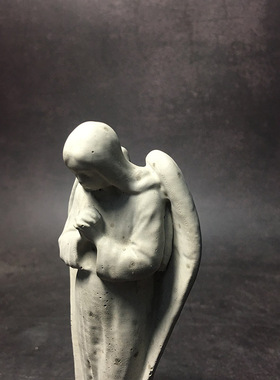 冬官手作 水泥鱼缸造景布景活石摆件装饰品神话人物祈祷得天使