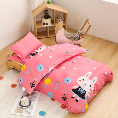 卡通幼儿园被子三件套午睡儿童入园被褥专用樱儿床六件套床上用品