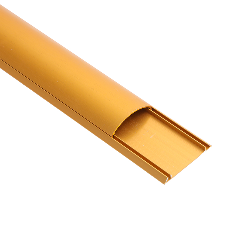 3号4号5号加厚铝合金地面走线槽地板槽地线槽金属圆弧型半圆线槽