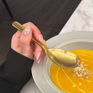 【老板娘自用好用】喝汤勺喝汤勺不锈钢勺子短柄勺子雪花砂
