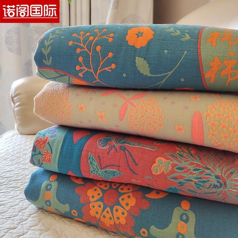 纯棉毛巾被单人双人全棉纱布被长绒棉高档提花夏被盖毯床盖三件套,床上用品,休闲毯/毛毯/绒毯,淘宝优惠券,粉丝福利购,淘宝优惠卷