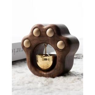 入户门铃铛挂件猫爪风铃磁吸门可粘贴多巴胺铜铃进门提醒乔迁礼物