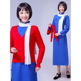 I儿童江姐假发演出服装女话剧红梅赞假发套表演服民国服舞台学生