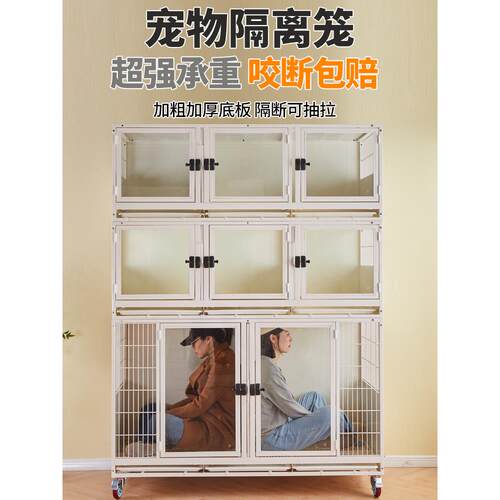 宠物店狗笼展示柜猫笼寄养笼宠物医院笼隔离狗笼猫狗一体组合笼