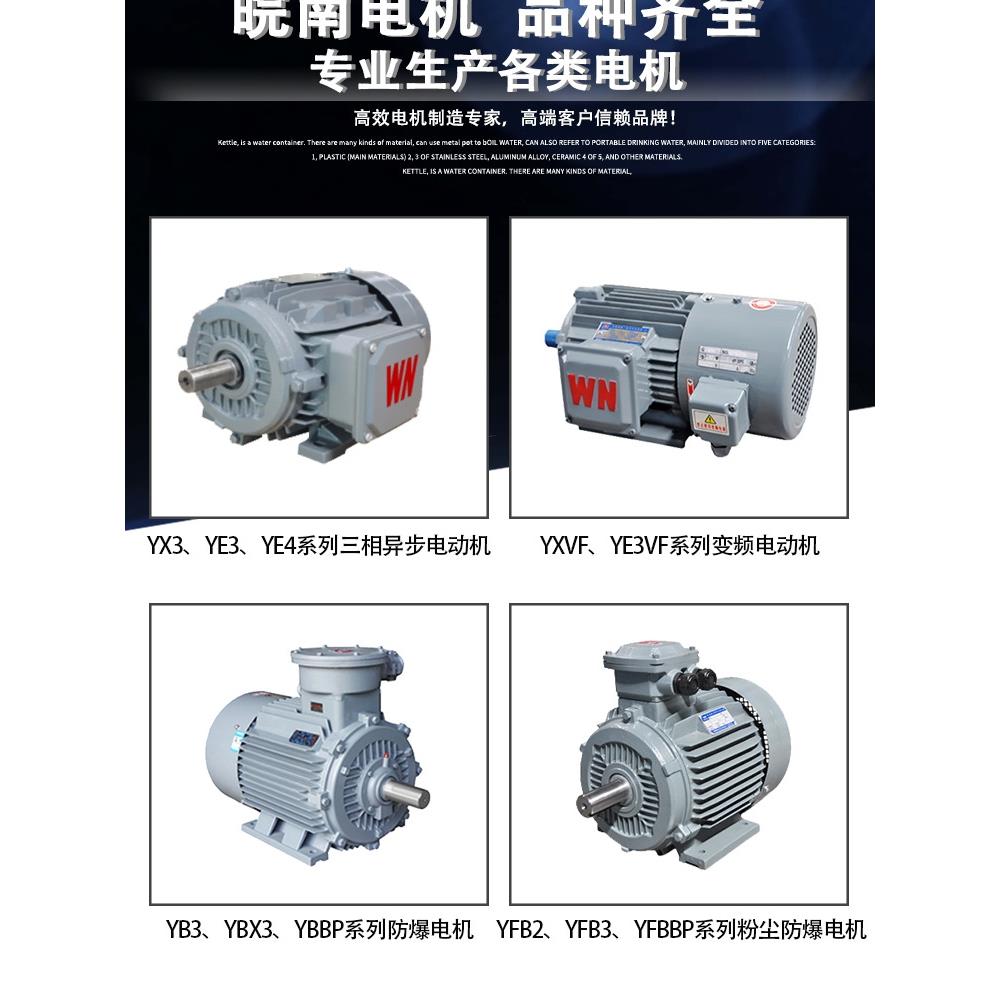 皖南高效节能变频电机YE3/YE4/YE5/YXVF/YBX4/YBX3/YBX4三相异步