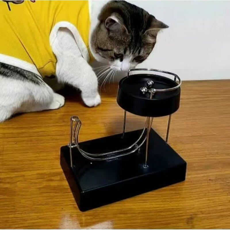 永动机动力学逗猫解压桌面艺术摆件款小球循环kinetic Art抖音款