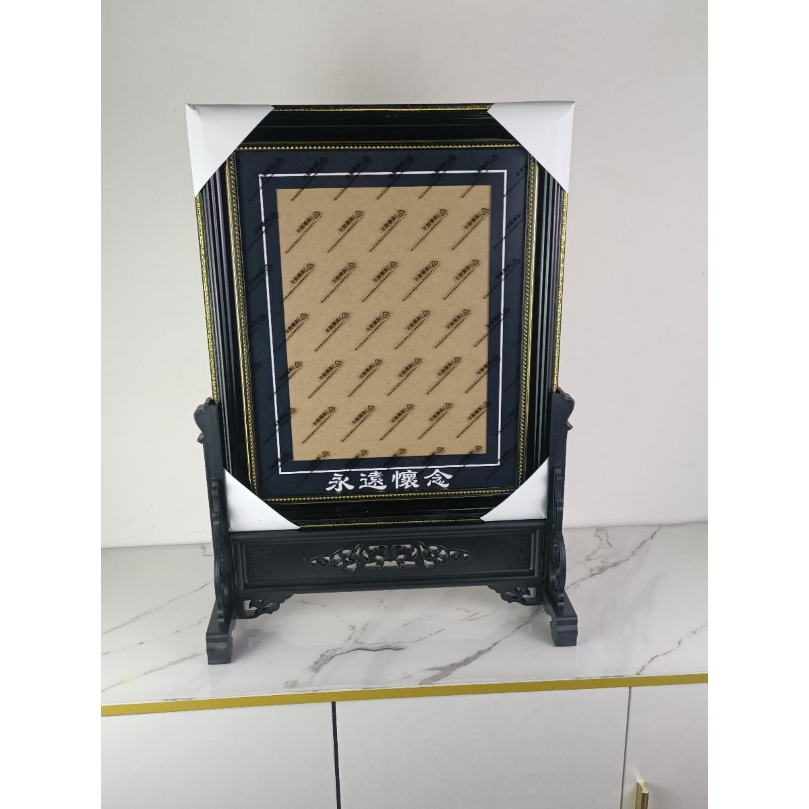 遗赠相框老人桌实木相框壁挂肖像底座相框支架人敬拜架洗照片