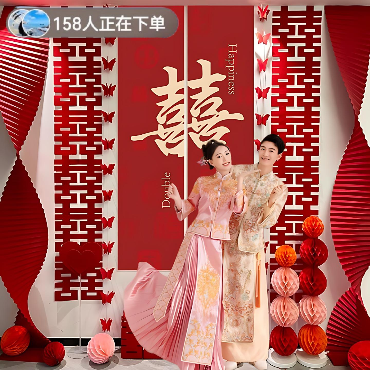 2025新款女方婚房布置娘家简单大