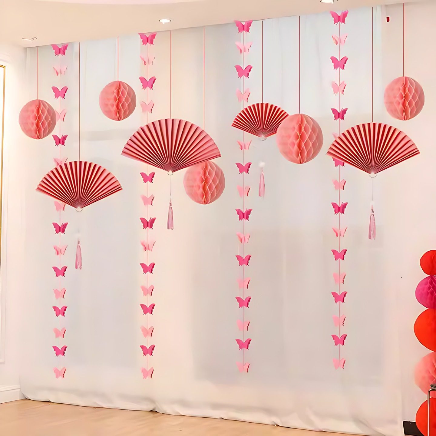 2026结婚装饰拉花氛围感婚房布置套装客厅窗帘蜂窝球婚礼喜庆用品,节庆用品/礼品,婚房布置套装,淘宝优惠券,粉丝福利购,淘宝优惠卷