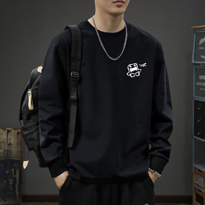 简木迹长袖青春潮流青年T恤